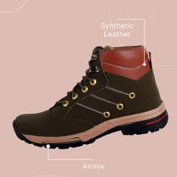 aadi Synthetic |Lightweight|Comfort|Summer|Trendy|Walking|Outdoor|Daily Use Boots For Men image 2