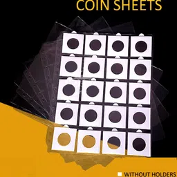 gold mint 20 Pockets 2x2 Coin Holder Sheets / Pages for Album - set of 10 Pieces Pack Coin Bank-picture-19
