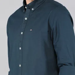 arrow sport Men Slim Fit Solid Button Down Collar Casual Shirt image 5