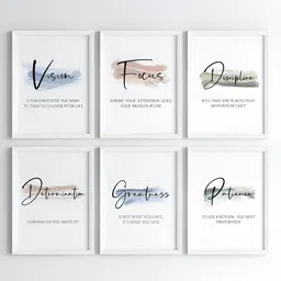 My Kids Wall White & Blue 6 Pieces Other Wall Art-image-65
