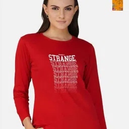 Metronaut Women Pack of 2 Bio Finish Graphic Printed Round Neck Cotton T-shirts-image-40