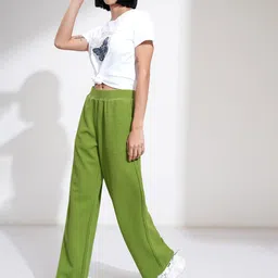 Basics By Tokyo Talkies Women Regular Fit Mid-Rise Trousers image 5