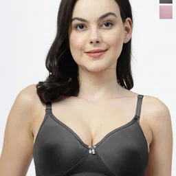 SHYAM SONS FLAIR Pack Of 2 Women Femina Full Coverage T-shirt Bra-picture-19