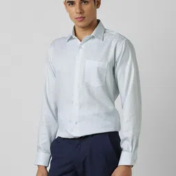 Van Heusen Regular Fit Checked Pure Cotton Formal Shirt image 5