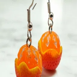 SAPRAA TRENDS Silver-Plated Plastic Contemporary Drop Earrings image 5