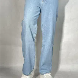 Off Duty India Men Slate Blue Baggy Fit Rigid jeans-image-83