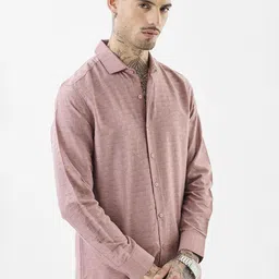 Snitch Men Slim Fit Geometric Printed Spread Collar Casual Shirt image 5