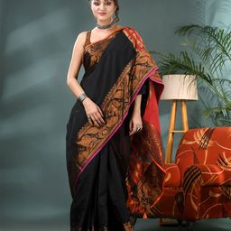 DESH BIDESH Zari Handloom Kanjeevaram Saree-picture-23