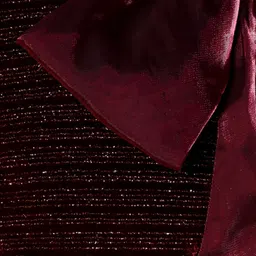 Peppermint Girls Self Design Embellished Velvet Top image 3