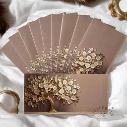 LIFAFEWALA Set of 10 Brown Money Envelope-image-1