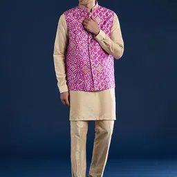 KALKI Fashion Men Regular Kurta with Trousers image 3