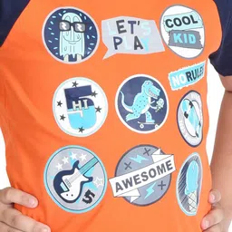 Clothe Funn Boys Printed T-shirt with Shorts image 3