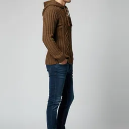 Mast & Harbour Men Cable Knit Pullover image 2
