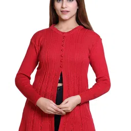 Varenyam Self Design Acrylic Cardigan Sweater-picture-10