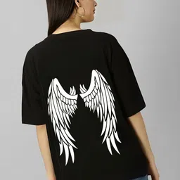 kintu parantu Women Printed Drop-Shoulder Sleeves Pockets T-shirt-image-77