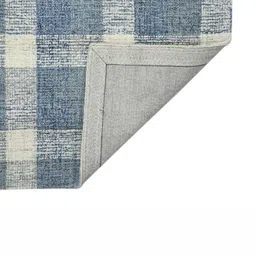 saraswatii global Blue Geometric Hand-Tufted Woollen Carpet image 3