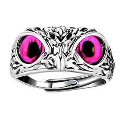 Ringzinnie Owl-Eye Stone-Studded Adjustable Finger Ring-picture-34