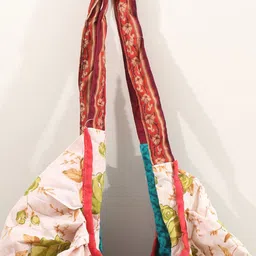 Exotic India Floral Printed Cotton Shopper Shoulder Bag image 3