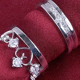 Teeragaj Set Of 2 Stones Studded Couple Flinger Rings-image-98