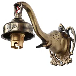 1ST TIME Multicoloured & White Printed Metal Traditional Abstract Shaped Shaped Wall Lamp image 3