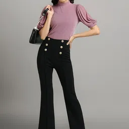 sollobell Women High Neck Puff Sleeve Top-picture-12