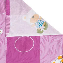 KLOTTHE Purple & Pink Printed 400 TC Double Bedsheet With 2 Pillow Covers - 2.5 m x 2.25 m image 4