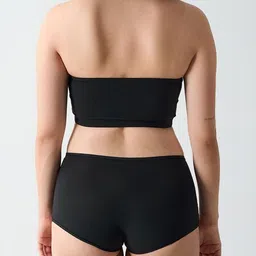 LULU & SKY Women Non-Padded Bandeau Bra With Brief Lingerie Set image 2