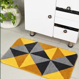 Saral Home Red & Yellow Printed Anti Skid Bath Rugs-picture-5