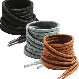 house of common shoe lace Round Black Teak Light Grey 90cm 3pair Boot Hiking Sports Shoe Lace-image-42