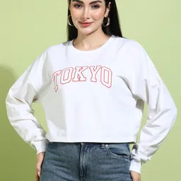 SAFFE Women Printed Sweatshirt-image-9