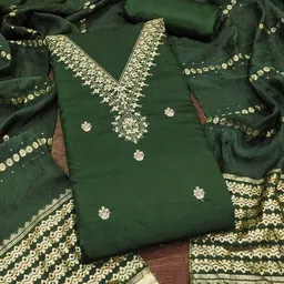 HERE&NOW Embroidered Unstitched Dress Material-picture-34