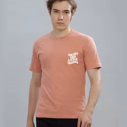 FALTU.CO Men Typography Printed Round Neck Pure Cotton Oversized T-shirt image 2