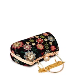 FOR THE BEAUTIFUL YOU Embroidered Box Clutch image 3