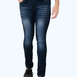 LINARIA Men Classic Slim Fit Mid-Rise Heavy Fade Cotton Jeans-picture-23