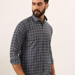 MILLENNIAL MEN Men Comfort Sheer Printed Casual Shirt image 3
