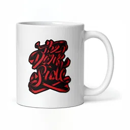 Mr UVD White & Red Graphic Printed Ceramic Mug 350 ml-image-88