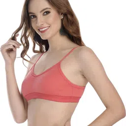 Samvar Orange Cotton Non-Wired Non Padded Minimizer Bra image 4
