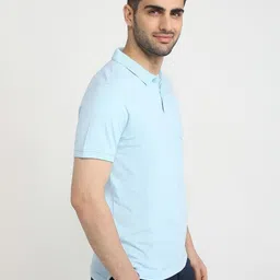 Parx Men Solid Polo Collar T-shirt image 4