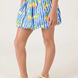 One Friday Girls Multicolor Printed Balloon Skirts image 4