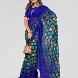 Moda Rapido Geometric Printed Saree image 4