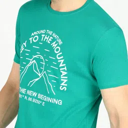 Provogue Men Typography Printed T-shirt image 2