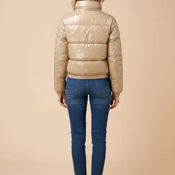 Mast & Harbour Shawl Collar Long Sleeves Padded Jacket image 5