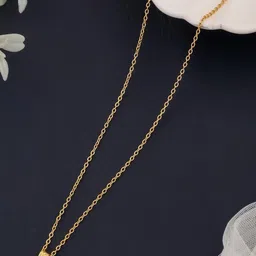 SZN Set Of 2 Gold-Plated Artificial Beaded Heart Shaped Pendants With Chains image 5