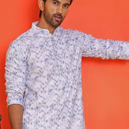 Jompers Men Geometric Embroidered Sequinned Kurta image 5