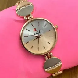 JUST LIKE Unisex Embellished Dial & Stainless Steel Watch 601 brown leathers black dial-picture-21