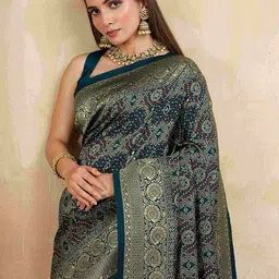 all about you Ethnic Motifs Zari Banarasi Saree-image-96
