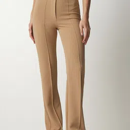 Happiness istanbul Women Regular Fit Mid-Rise Trousers-image-99