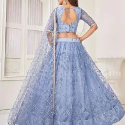 Ethniqlo Embellished Mirror Work Lehenga With Blouse & Dupatta image 5