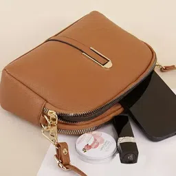 Horse and Hash Textured PU Structured Sling Bag image 4