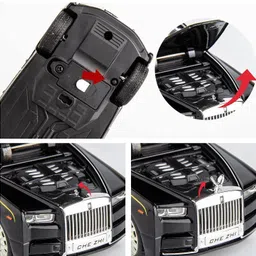 ometer Rolls Royce Phantom 1:32 SUV Pull Back Die Cast Metal Car Toy for Kids image 4